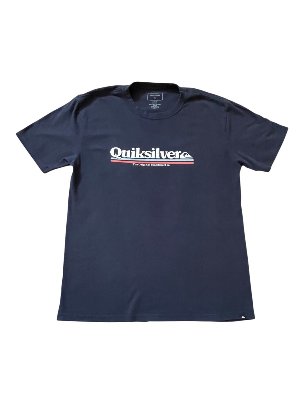 Quiksilver "The Original Boardshort Co" LG S/S T Shirt Navy